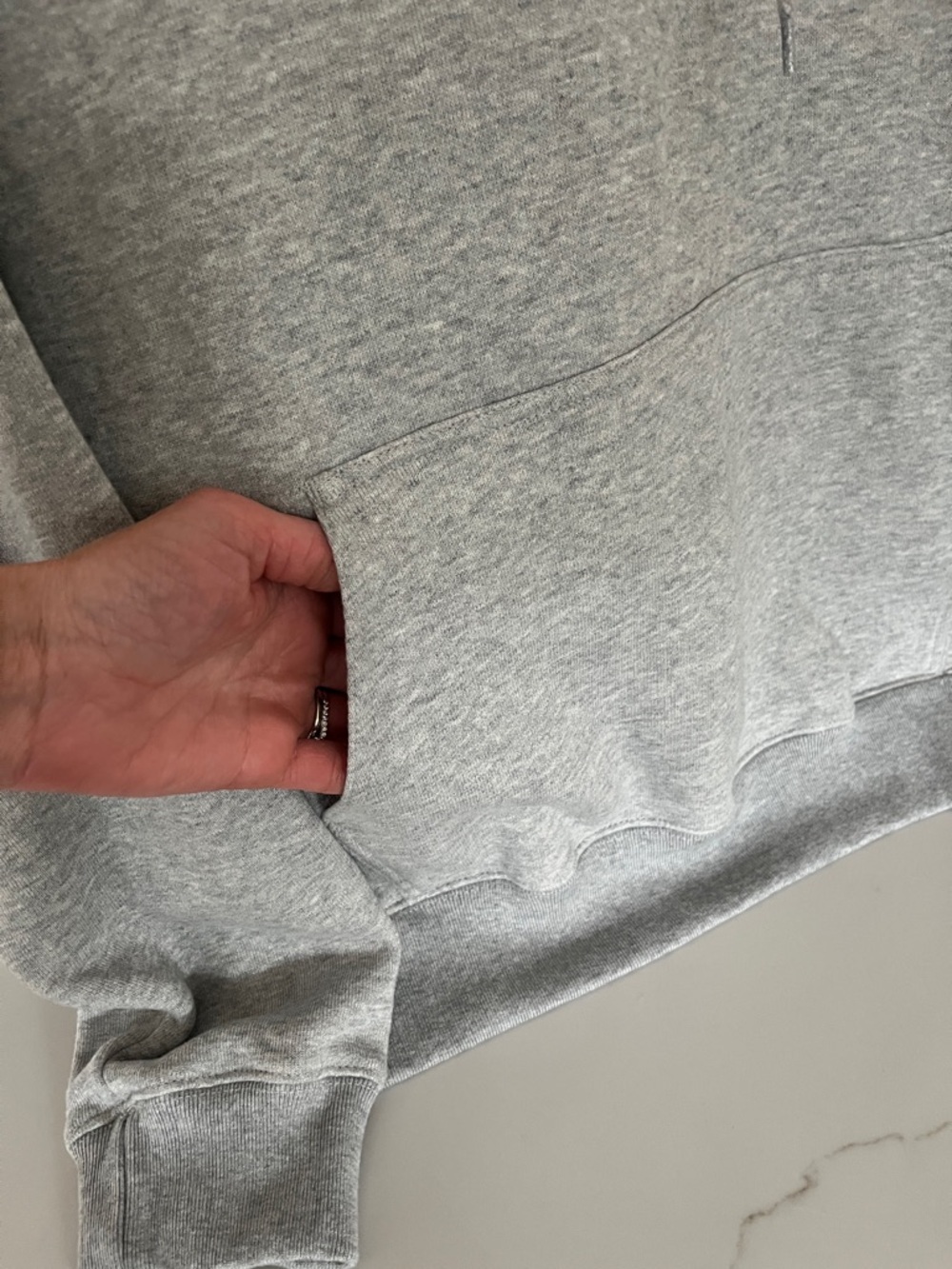 Brandy Melville NEW Christy Gray Oversized Hoodie - Picture 7 of 10